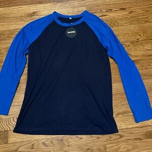 NWT- Huk Navy and Blue Long Sleeve Shirt